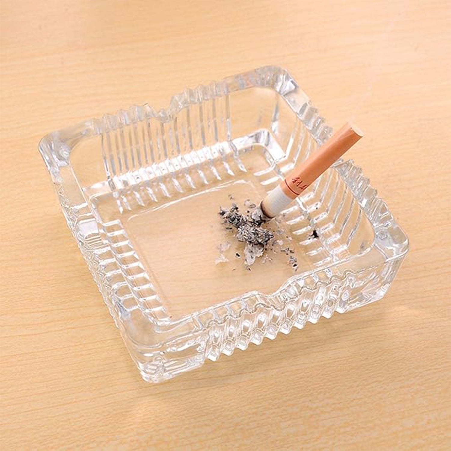 Square Glass Misti Crystal Quality Cigar Cigarette Ashtray Round Tabletop for Home Office Indoor Outdoor Home Decor Square Glass Misti Crystal Quality Cigar Cigarette Ashtray Round Tabletop for Home Office Indoor Outdoor Home Decor